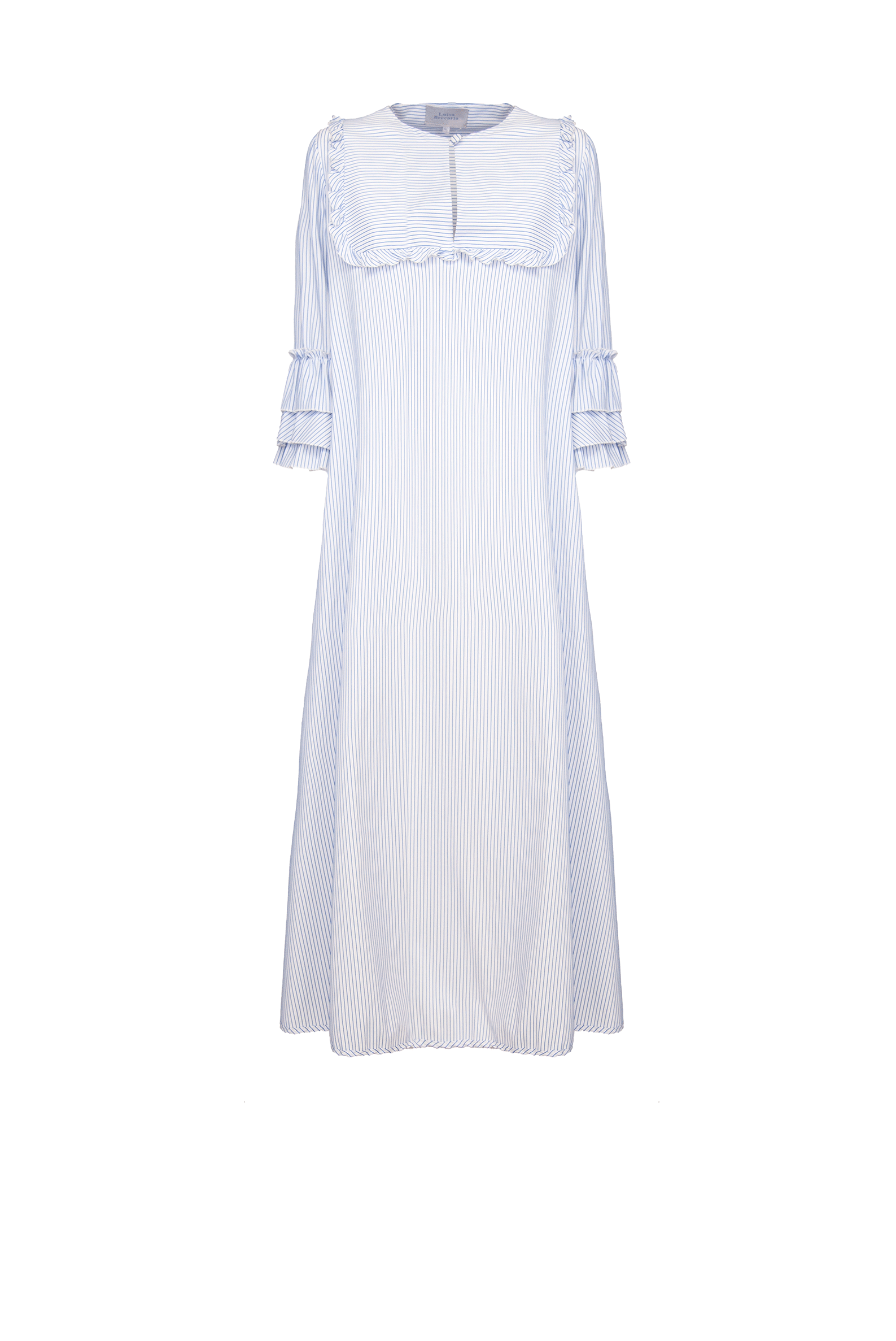 Caftano a righe blu/bianco