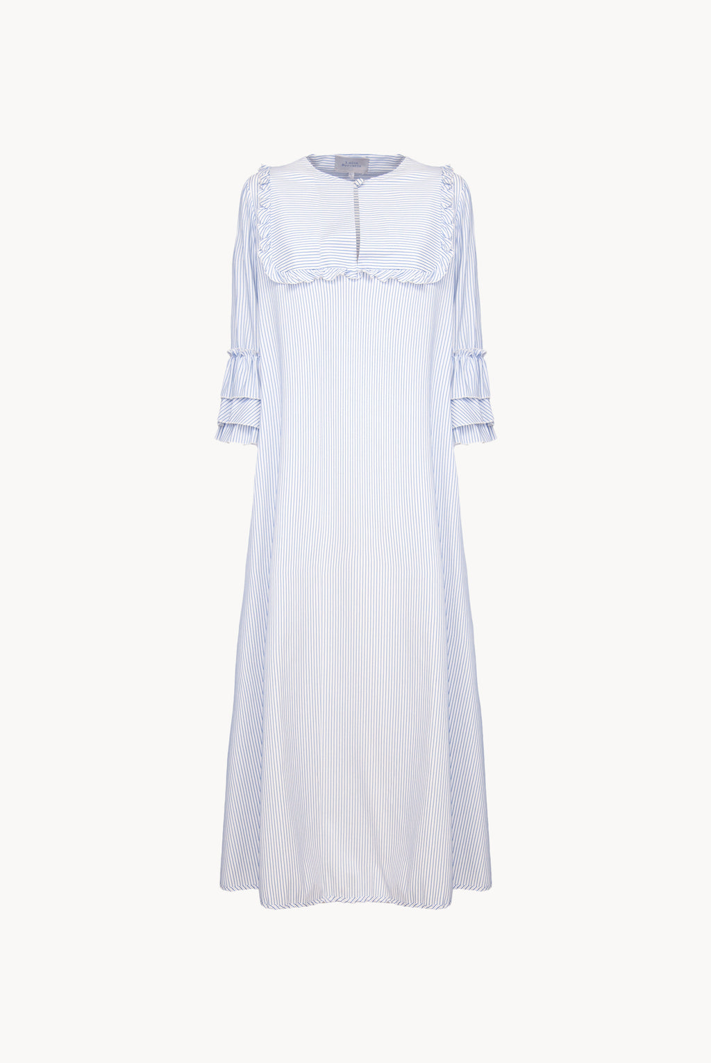 Blue/White Striped Caftan Dress
