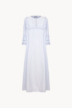Blue/White Striped Caftan Dress