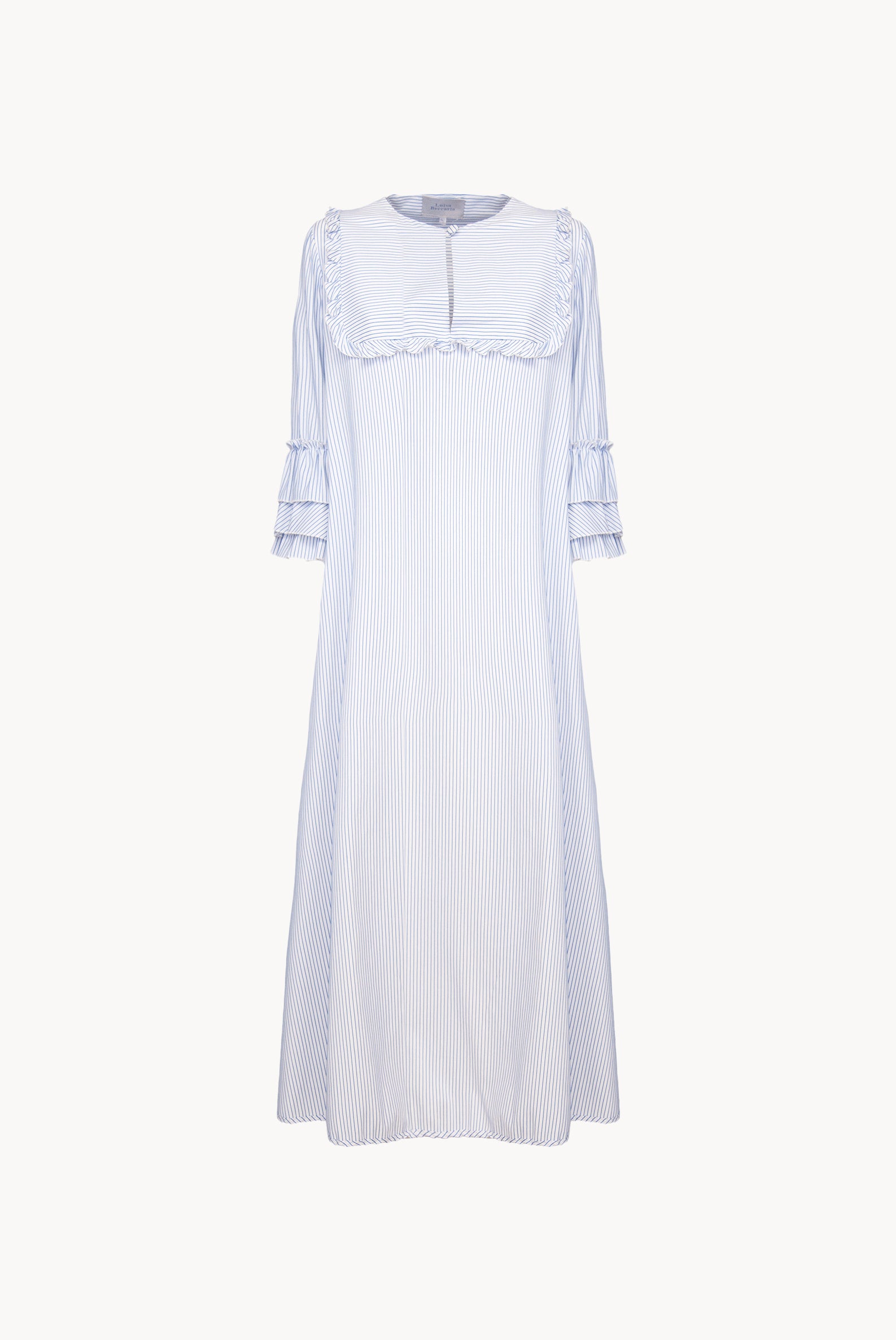 Caftano a righe blu/bianco