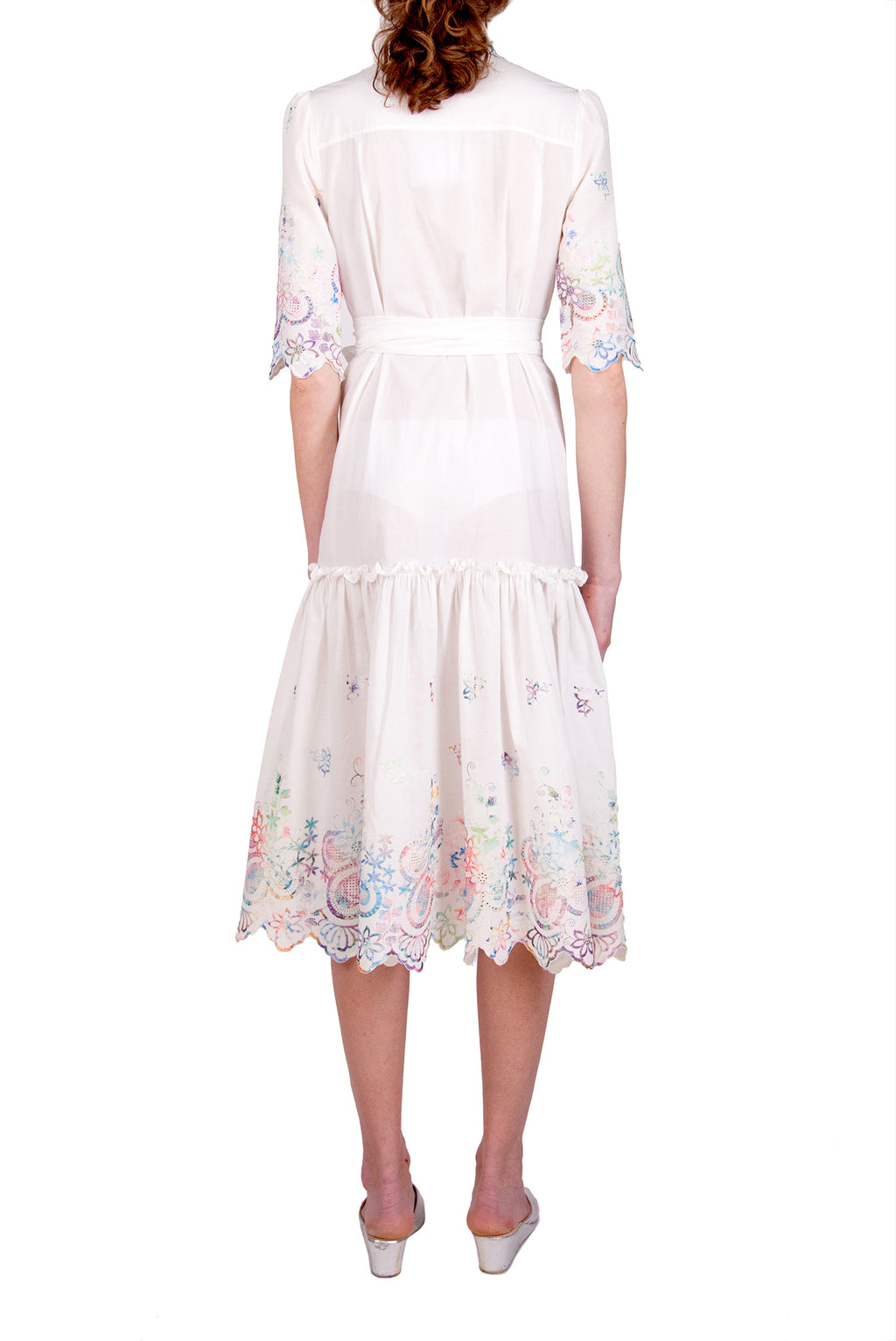 Embroidered Cotton Chemisier