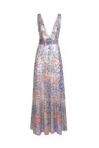 Abito degradé di Lucilla con paillettes