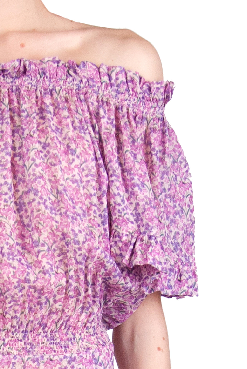 Tuta in georgette stampata floreale