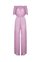 Tuta in georgette stampata floreale