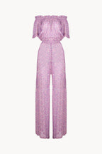Tuta in georgette stampata floreale