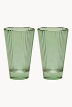 Green Set Of Two Isis Water Glass