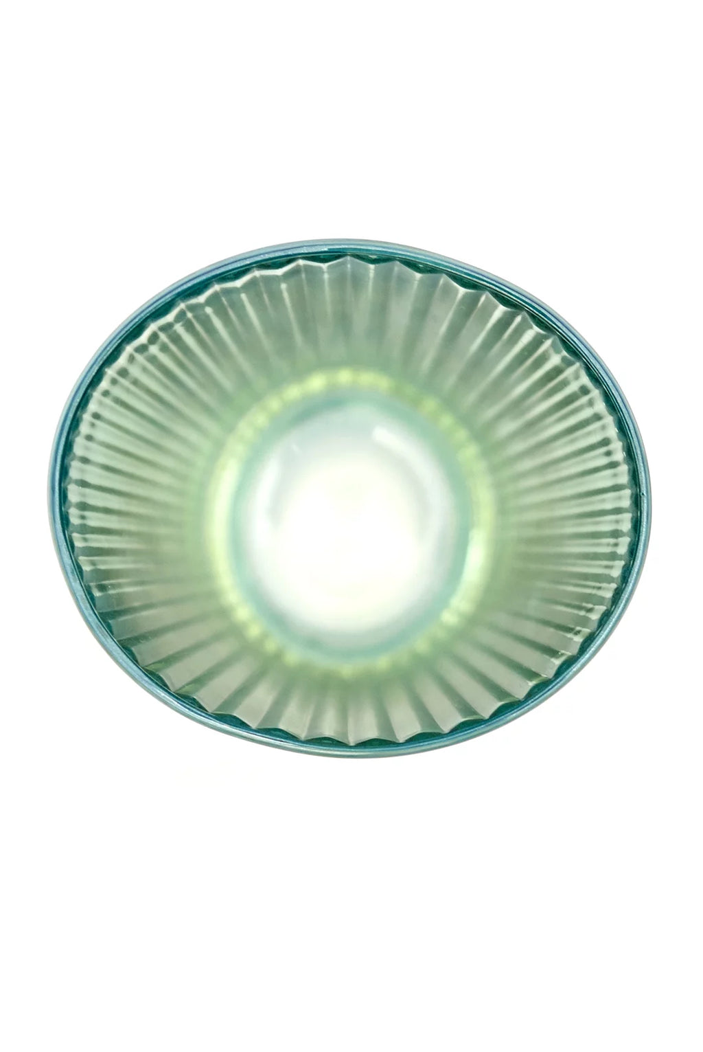 Set verde di due bicchieri da vino Isis