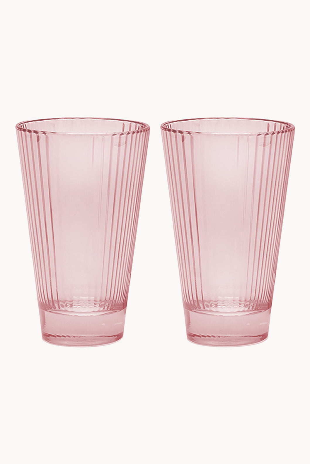 Set rosa di due bicchieri d'acqua Isis