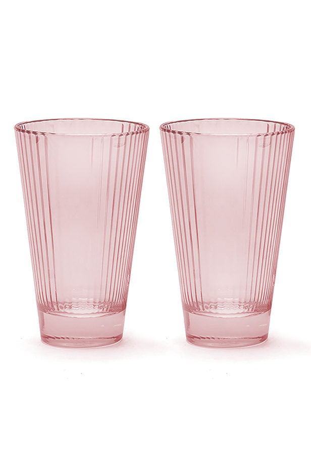 Set rosa di due bicchieri d'acqua Isis