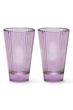 Set viola di due bicchieri d'acqua Isis