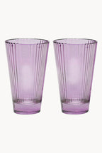 Set viola di due bicchieri d'acqua Isis