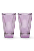 Set viola di due bicchieri d'acqua Isis