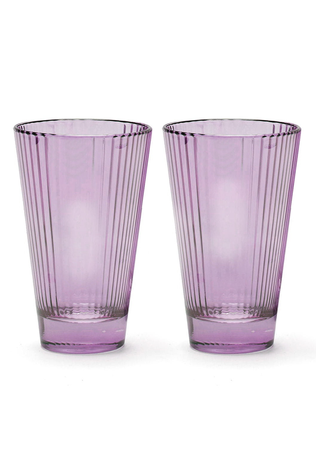 Set viola di due bicchieri d'acqua Isis