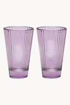 Set viola di due bicchieri d'acqua Isis
