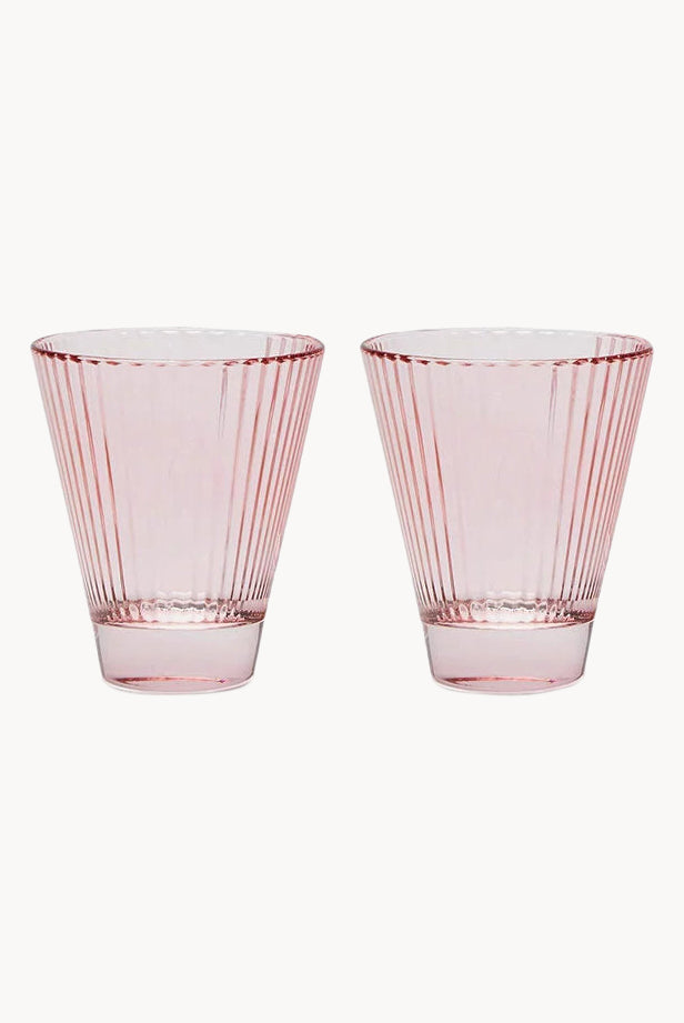 Set rosa di due bicchieri da vino Isis