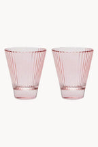 Set rosa di due bicchieri da vino Isis