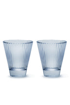 Set blu di due bicchieri da vino Isis