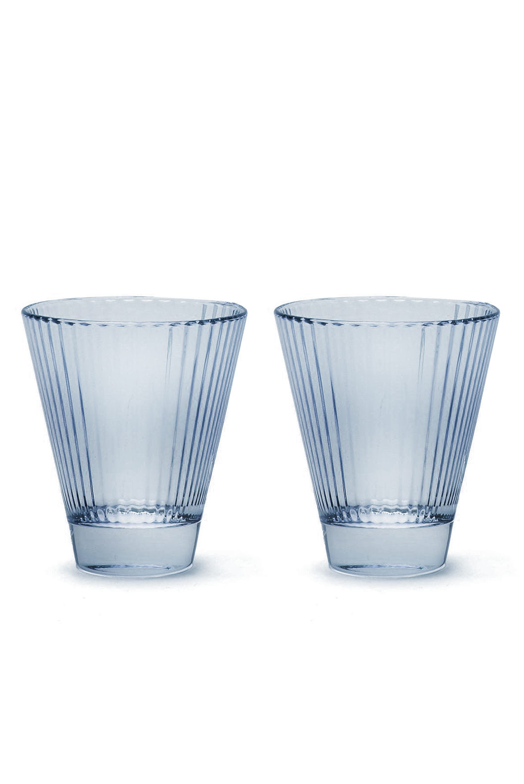 Set blu di due bicchieri da vino Isis