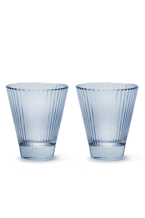 Set blu di due bicchieri da vino Isis