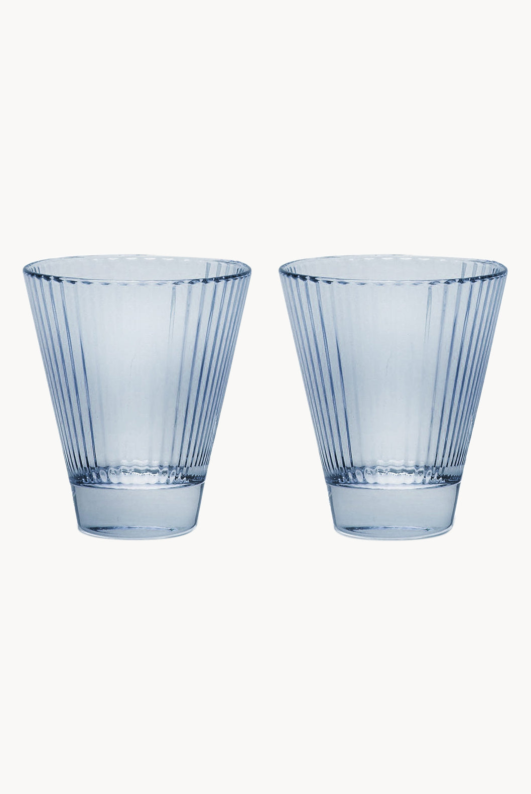 Set blu di due bicchieri da vino Isis