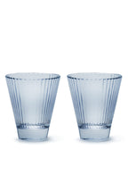 Set blu di due bicchieri da vino Isis