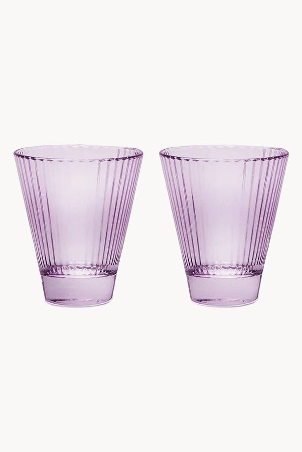 Purple Set Of Two Isis Wine Glass