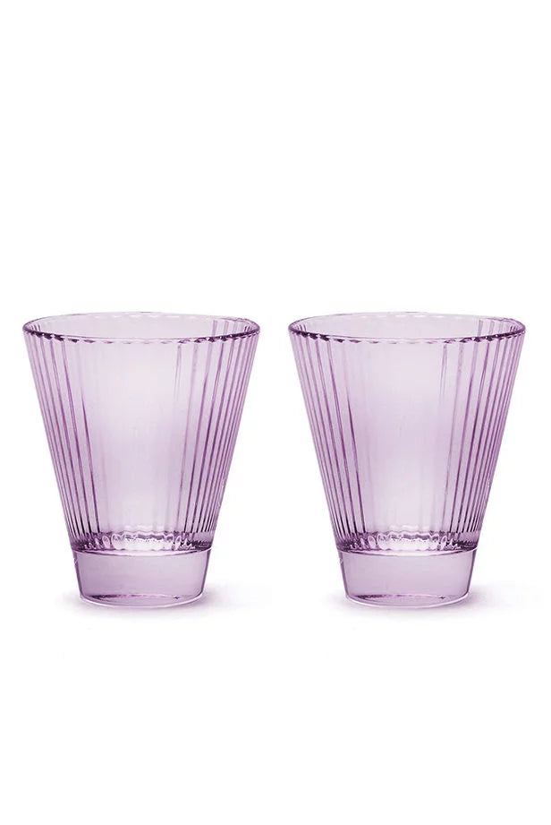 Set viola di due bicchieri da vino Isis