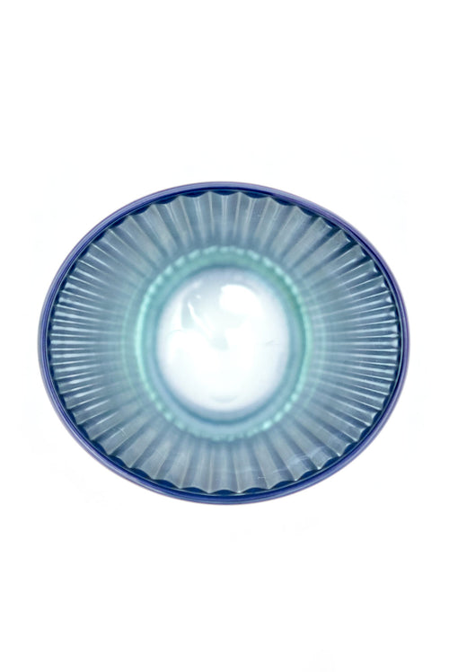 Set blu di due bicchieri d'acqua Isis
