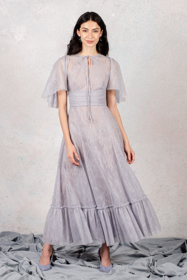 Abito in pizzo lurex