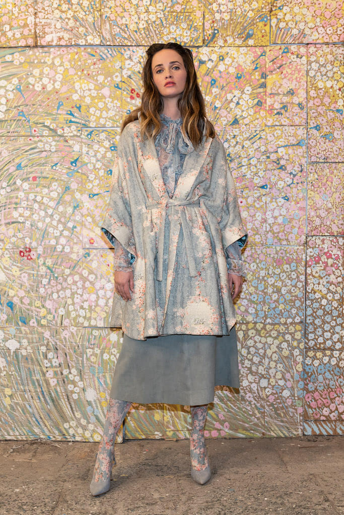Camicia in chiffon crepon Circle Of Roses