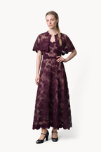 Floral-Embroidered Tulle Bolero