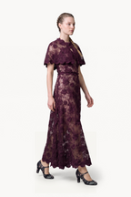 Floral-Embroidered Tulle Bolero