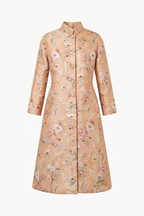 Botanical Brocade Long Coat