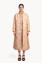 Botanical Brocade Long Coat