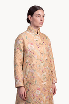 Botanical Brocade Long Coat