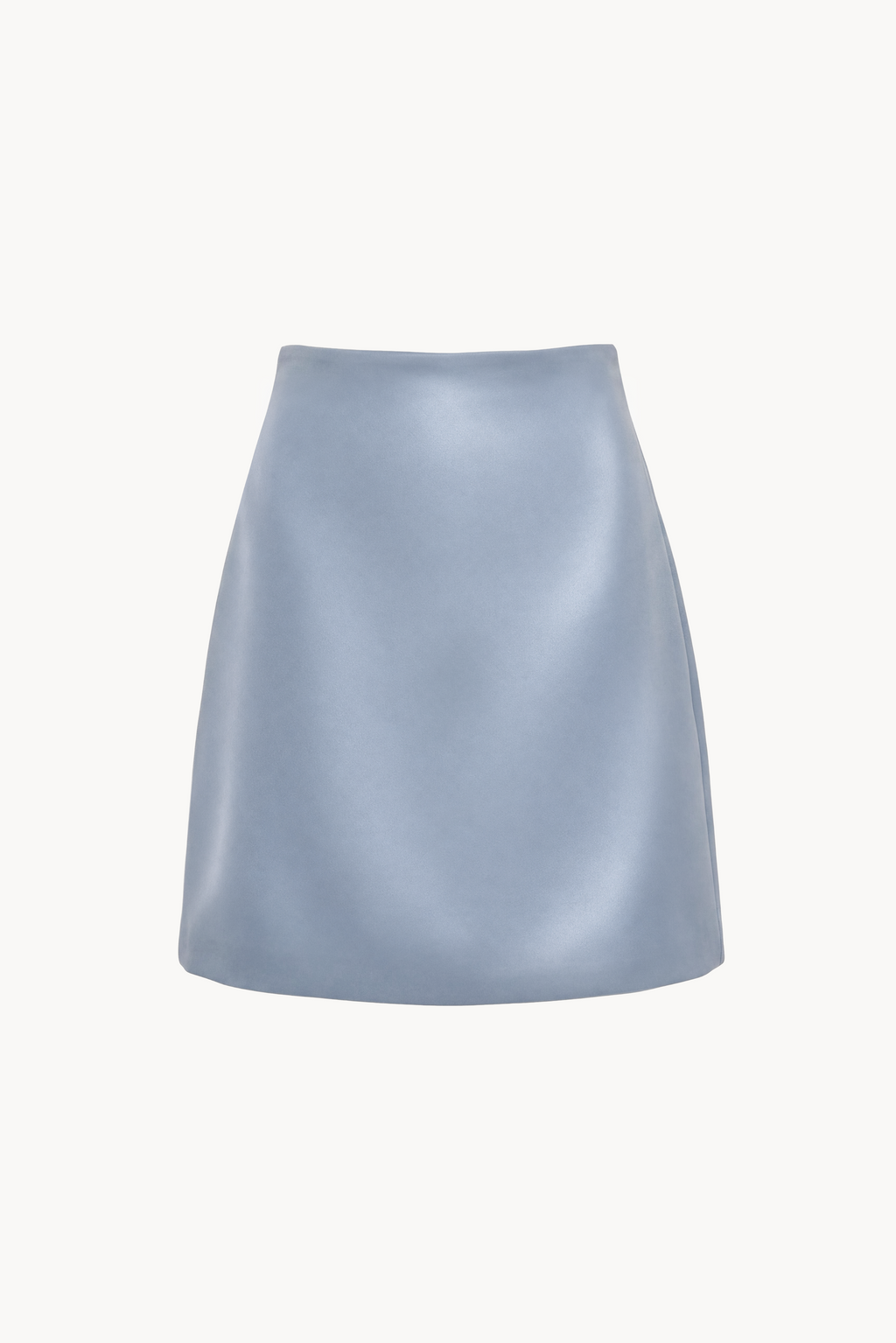 A-line mini skirt in duchesse satin