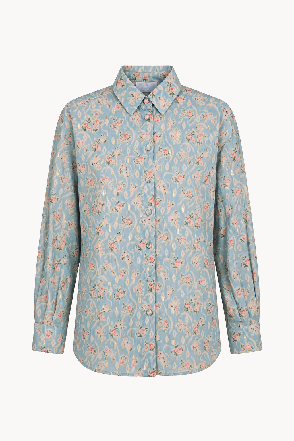 Long-sleeved shirt in floral print