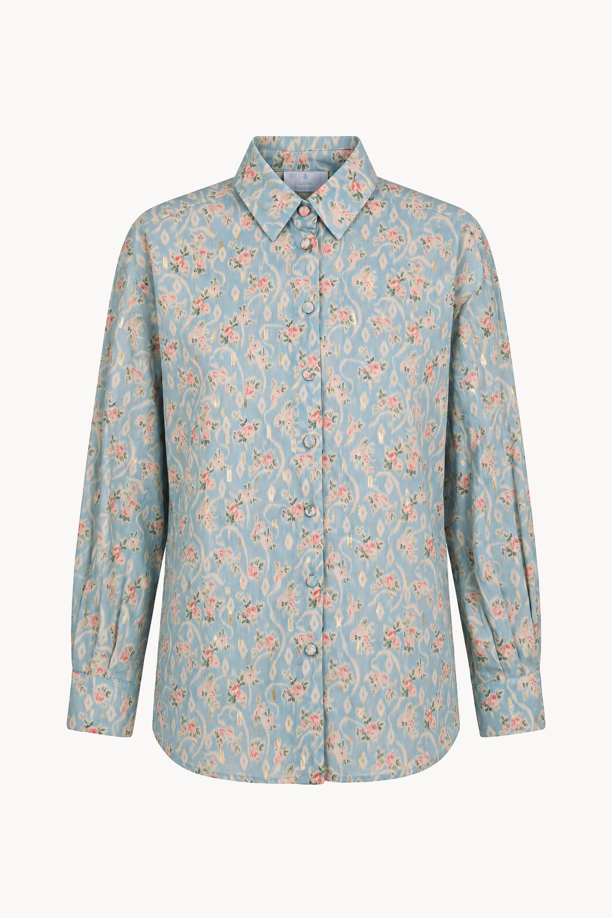 Long-sleeved shirt in floral print
