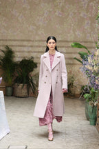 Redingote in tweed a spina di pesce
