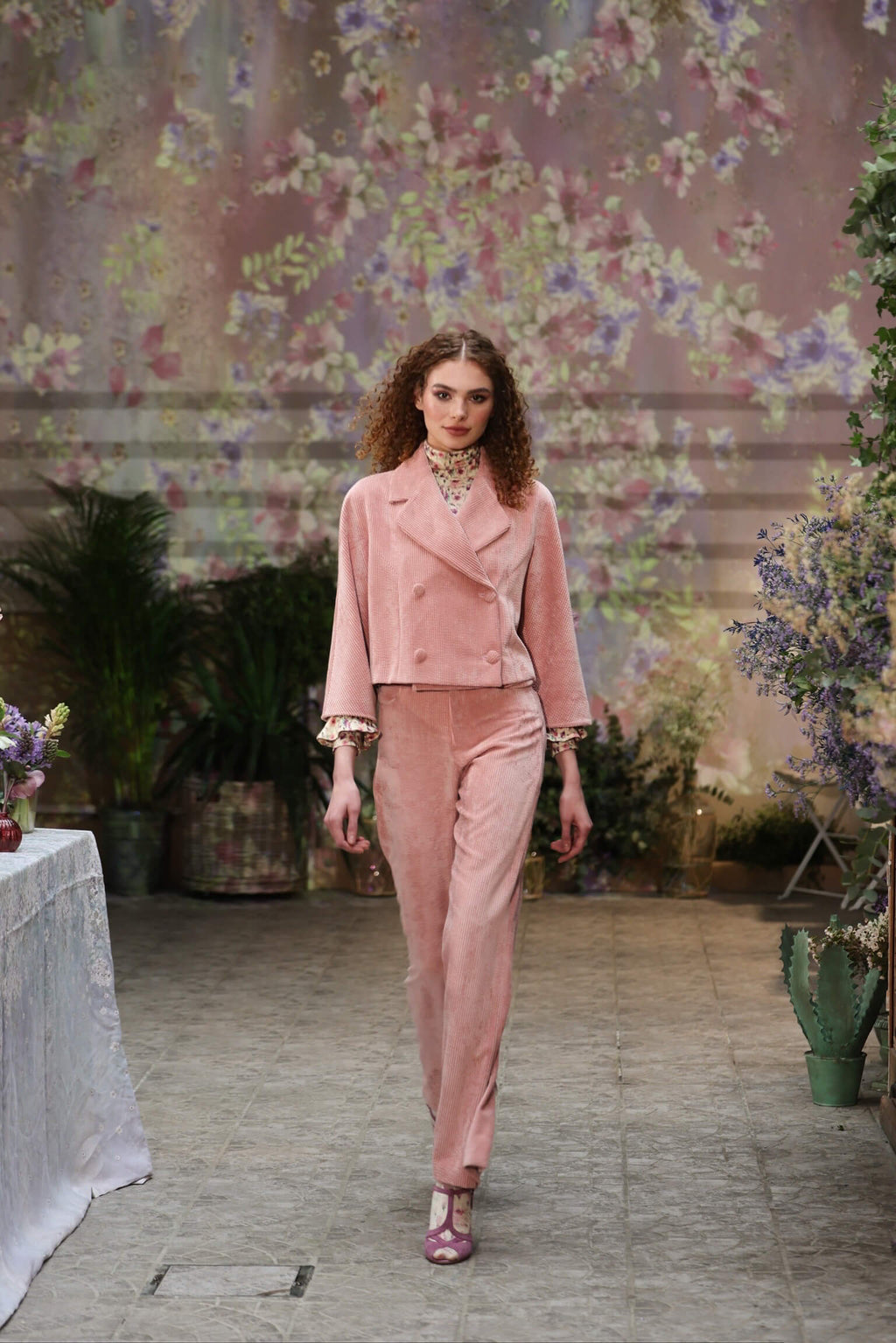 Cordroy Short Double-Breatsted Jacket