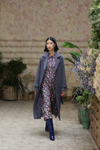 Cappotto lungo in tweed a spina di pesce