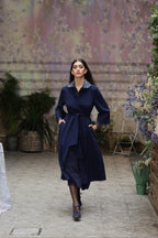 Vestito in cady stretch