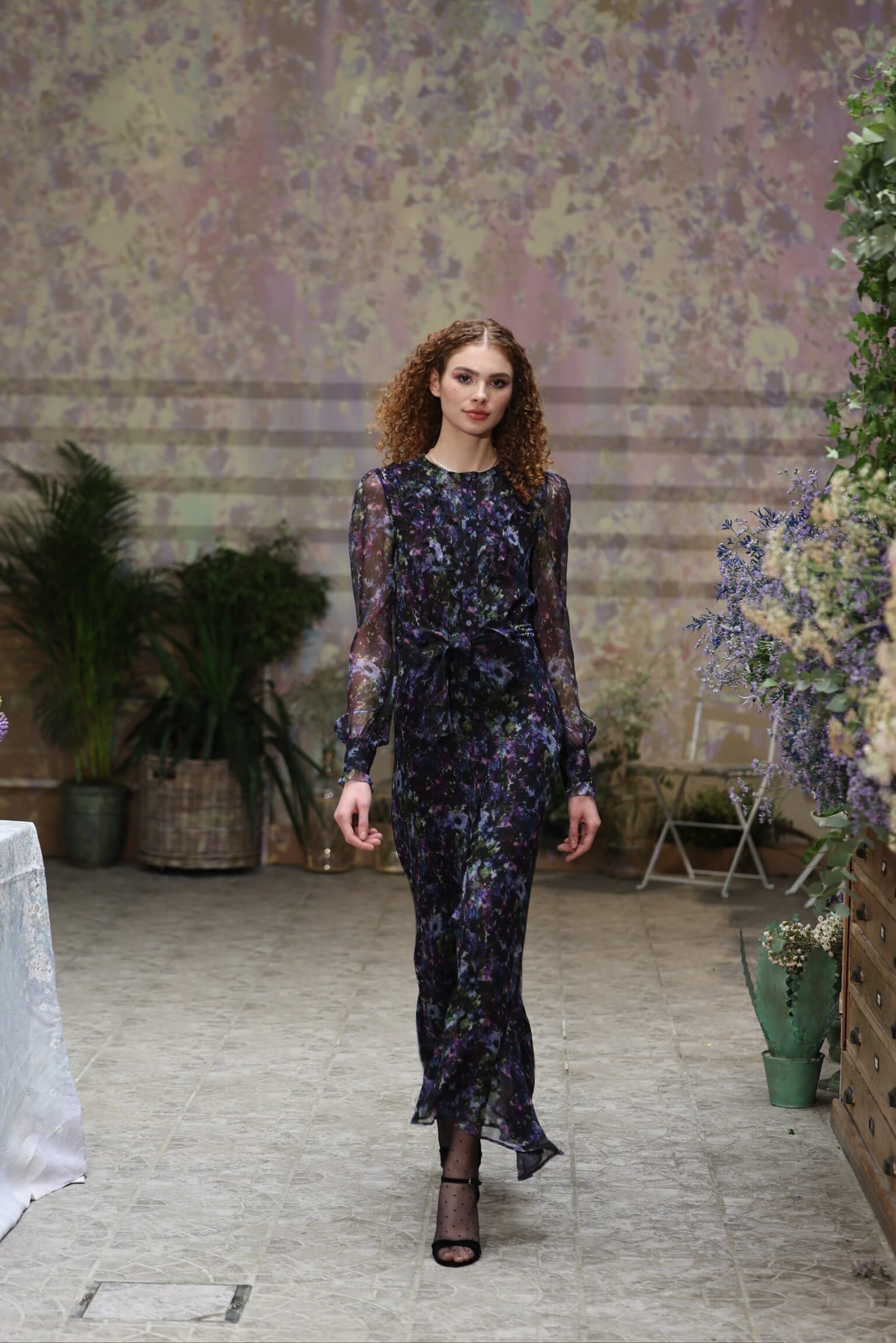 Chiffon Flowy Maxi Dress