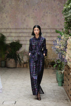 Brocade Dress With A Collar