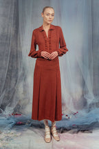 Camicia in jersey lurex