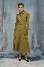 Vintage Buds Printed Chemisier Dress