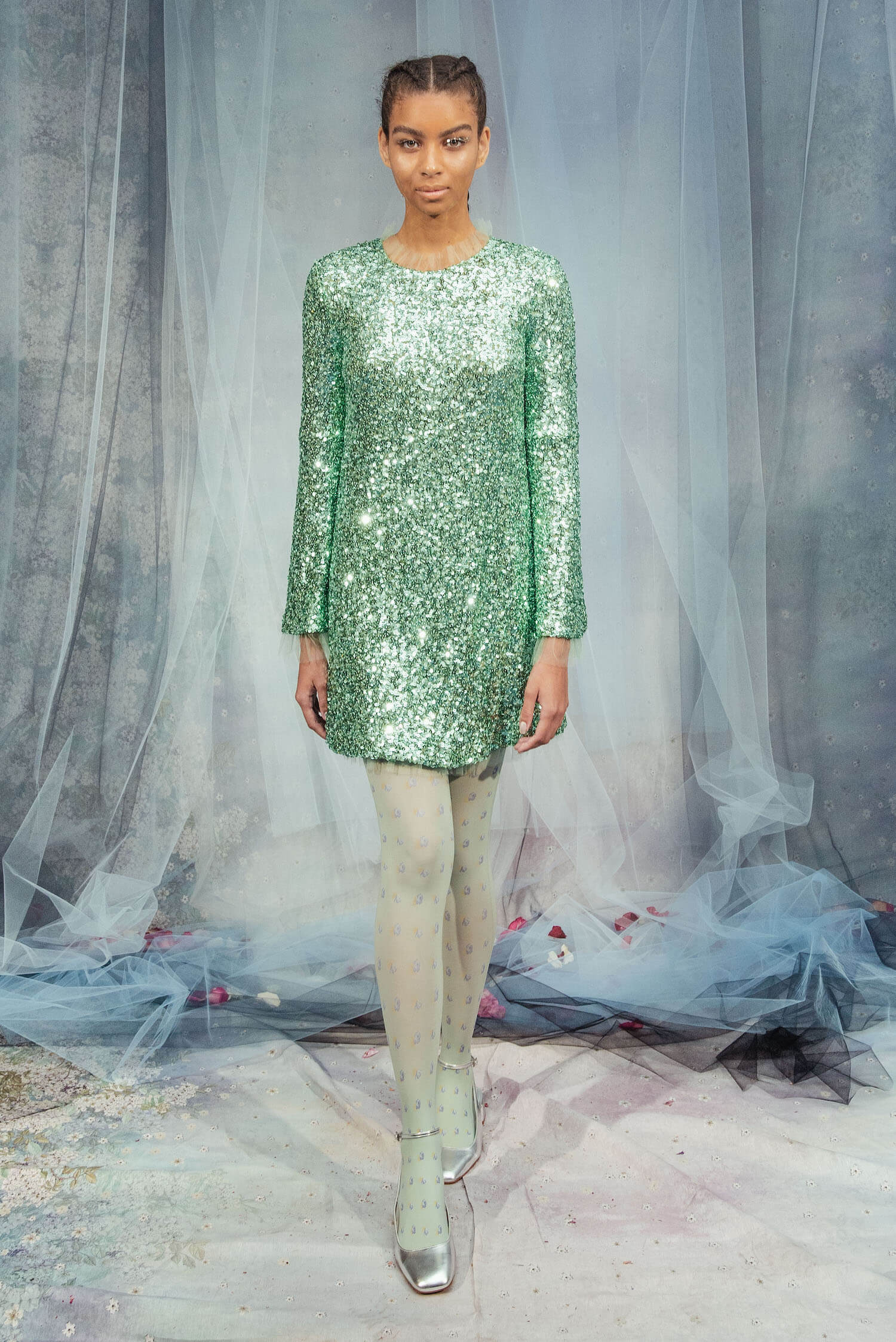 Mint Sequin Mini Dress – Luisa Beccaria Mint Sequin Mini Dress – Luisa Beccaria