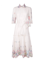 Embroidered Cotton Chemisier