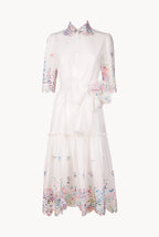 Embroidered Cotton Chemisier
