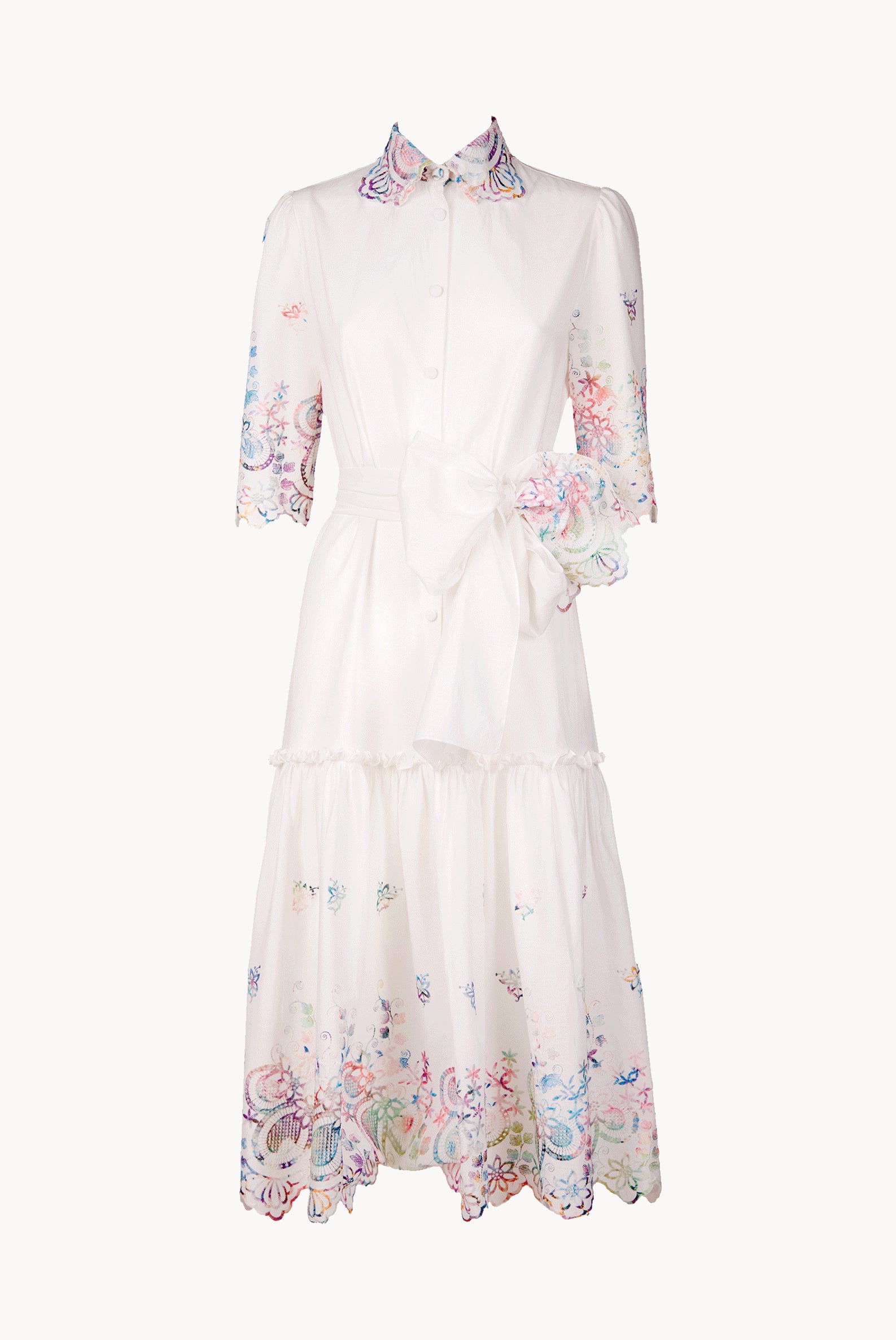 Camicia in cotone ricamata